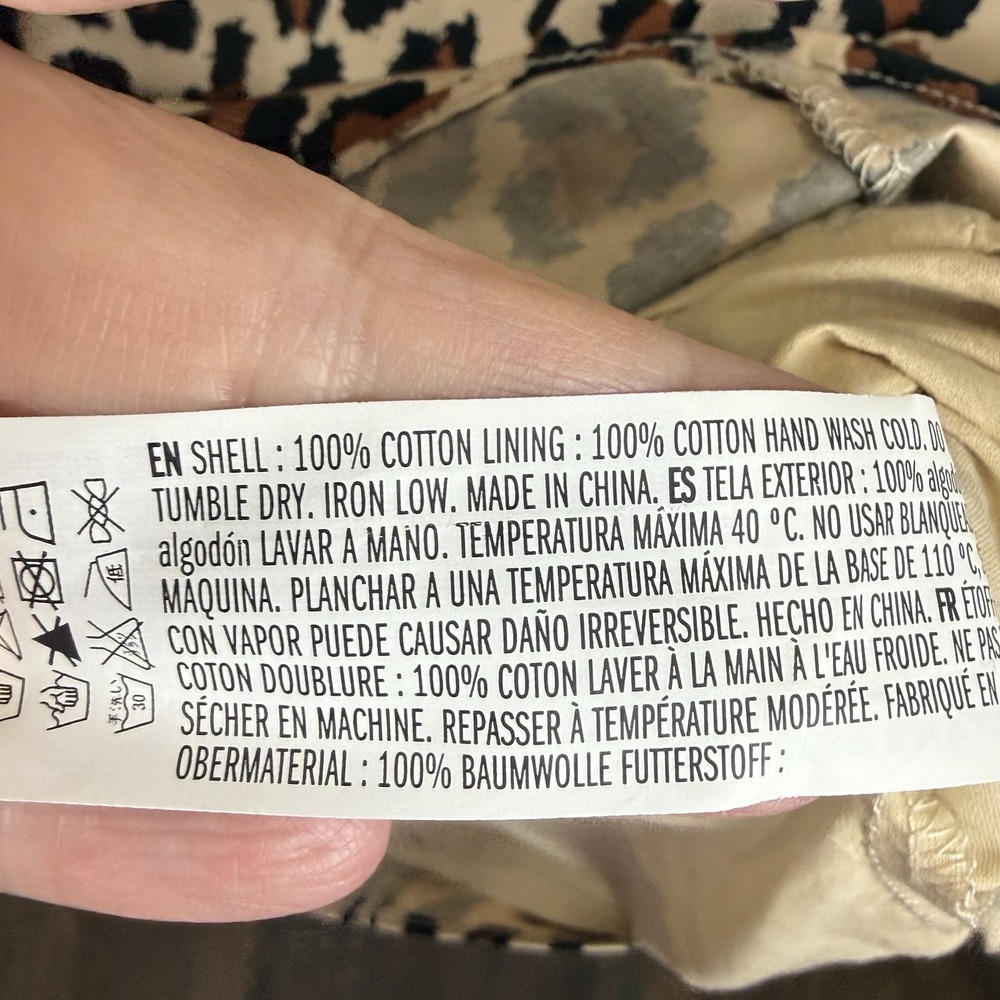 English Factory Medium Leopard Ruffle Dress‎ L Large - Picture 5 of 5